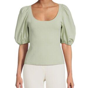 THEORY $345 Puff Sleeve Blouse
